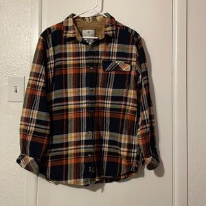 Legendary whitetail Buck Camp Flannel Shirt size MD multicolored